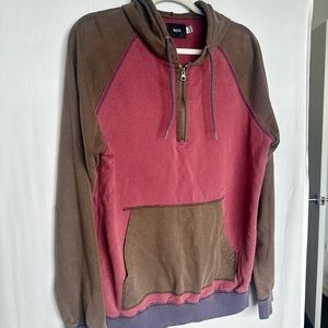 BDG half zip up hoodie